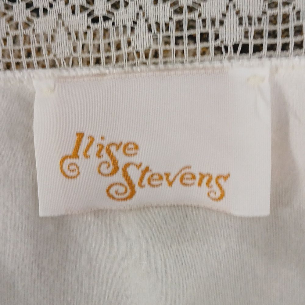 Nise Stevens vintage ivory flannel lined nightgown  Sz L NWOT - Picture 9 of 10